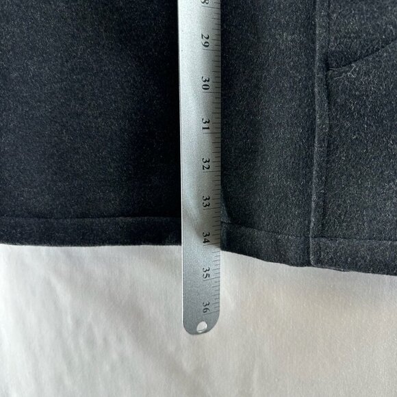 Pronto-Uomo Blazer Mens Size XL Boiled Wool Angora One Button Jacket Black - Picture 12 of 13